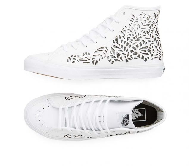 VANS | SK8-HI DECON (CUTOUT)| LEAVES/WHITE